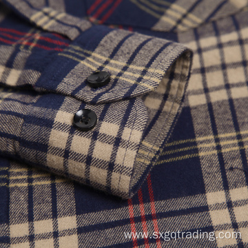 Classic 100% cotton flannel shirt in winter